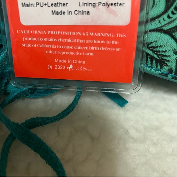 Montana West Turquoise Wrangler Cross Body Bag Concealed Carry Western Fringe - Picture 10 of 11